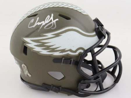 C.J. Gardner-Johnson Philadelphia Eagles Autographed Salute to Service Football Mini-Helmet Supply