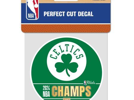 Boston Celtics 2024 NBA Champions 4  x 4  Decal For Discount