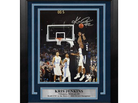 Kris Jenkins Villanova Wildcats 2016 NCAA Champions Buzzer Beater Autographed 8  x 10  Framed Photo Online now