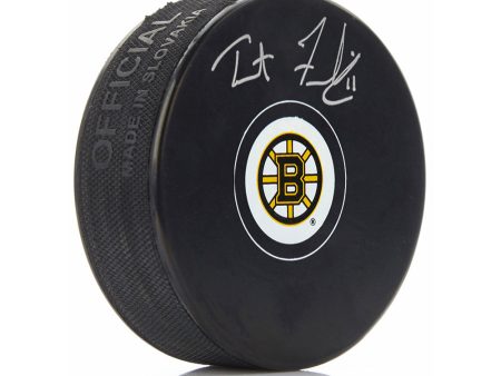 Trent Frederic Boston Bruins Autographed Hockey Puck For Sale