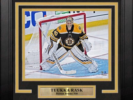 Tuukka Rask in Action Boston Bruins 8  x 10  Framed Hockey Photo For Sale