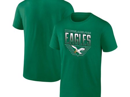 Philadelphia Eagles Throwback V-Logo Kelly Green T-Shirt Online