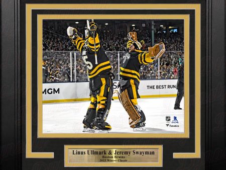 Linus Ullmark & Jeremy Swayman 2023 Winter Classic Boston Bruins 8  x 10  Framed Hockey Photo Online Hot Sale