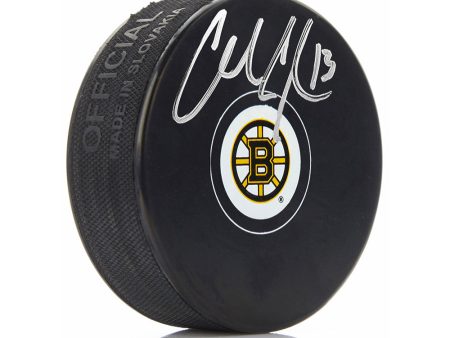 Charlie Coyle Boston Bruins Autographed Hockey Puck Discount