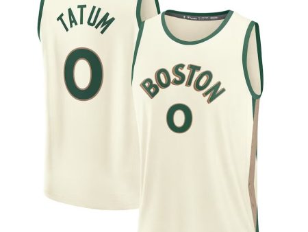 Jayson Tatum Boston Celtics Fast Break Jersey - White - City Edition Cheap