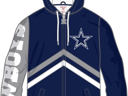 Dallas Cowboys Mitchell & Ness NFL Undeniable Full-Zip Windbreaker Jacket Fashion