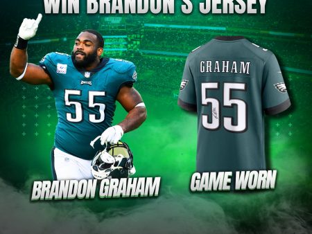 Win Brandon Graham s Thursday Night s Game Jersey | Special VIP Raffle Supply