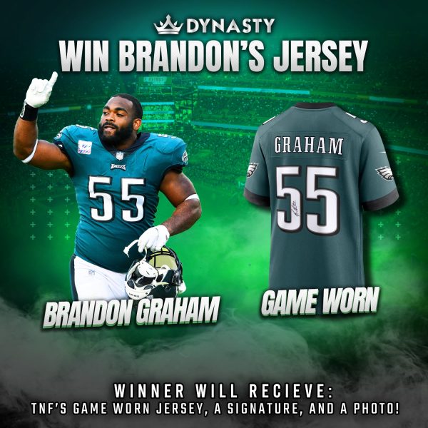 Win Brandon Graham s Thursday Night s Game Jersey | Special VIP Raffle Supply