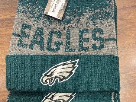 Philadelphia Eagles Static Knit Hat & Scarf Set on Sale