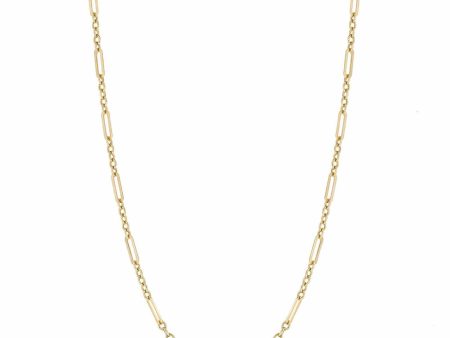 Elements Gold GN366 Mixed Length Link Chain Necklace Online now