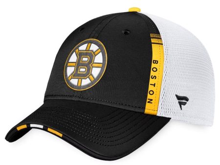 Boston Bruins Authentic Pro On Stage Trucker Adjustable Hat - Black White Online