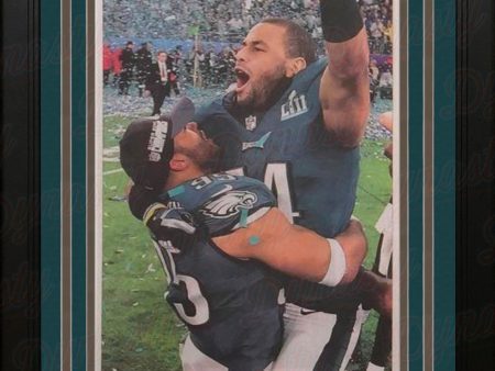 Philadelphia Eagles Super Bowl LII Champions Framed Philadelphia Inquirer Collage Cheap