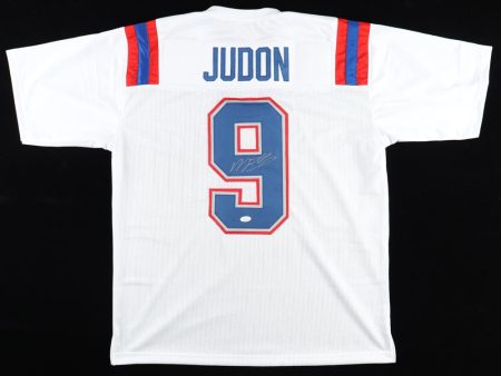 Matthew Judon New England Patriots Autographed White Football Jersey For Sale