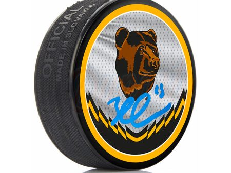 Brad Marchand Boston Bruins Autographed 2022 Reverse Retro Hockey Puck Discount