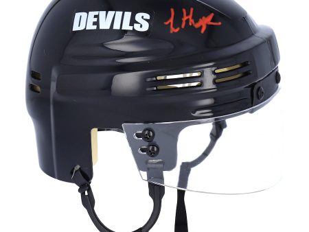 Luke Hughes New Jersey Devils Autographed NHL Hockey Mini-Helmet Fashion