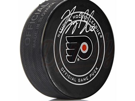 Bobby Brink Autographed Philadelphia Flyers Hockey Game Model Puck For Cheap