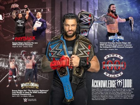 Roman Reigns 1000 Days as Champion 8  x 10  WWE Wrestling Collage Photo Online