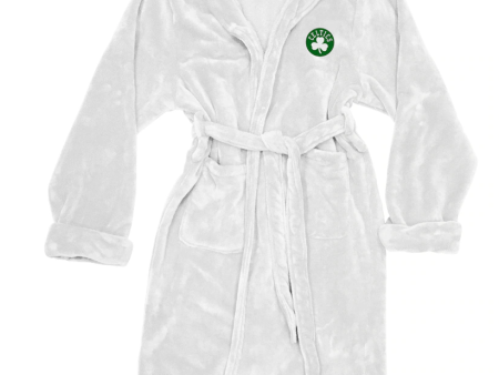 Boston Celtics Men s Plush Silk Bath Robe Fashion