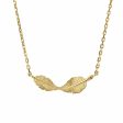 Elements Gold GN383 Twist Leaf Necklace Online Sale