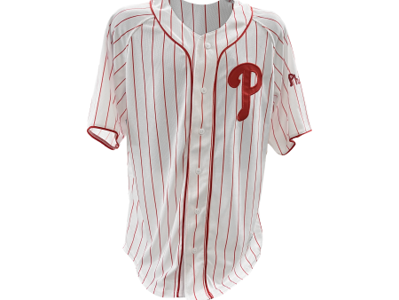 Philadelphia Phillies Pinstripe Logo Baseball Jersey Online