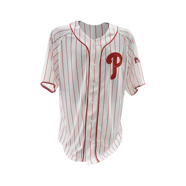 Philadelphia Phillies Pinstripe Logo Baseball Jersey Online