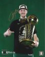 Sam Hauser 2024 NBA Trophy Autographed Boston Celtics 11  x 14  Championship Photo For Sale