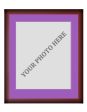 Frame Kit - Cherry Wood Frame | Purple Matting | Purple Trim on Sale