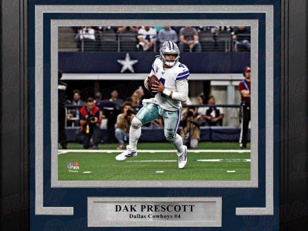 Dak Prescott in Action Dallas Cowboys 8  x 10  Framed Football Photo Sale