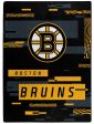 Boston Bruins 50  x 60  Digitize Raschel Throw Blanket Online now