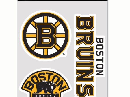 Boston Bruins 3-Piece Fan Multi Use Decal Set Discount