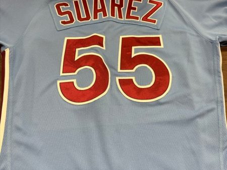 Ranger Suárez Philadelphia Phillies Game-Used Baseball Jersey Online Hot Sale