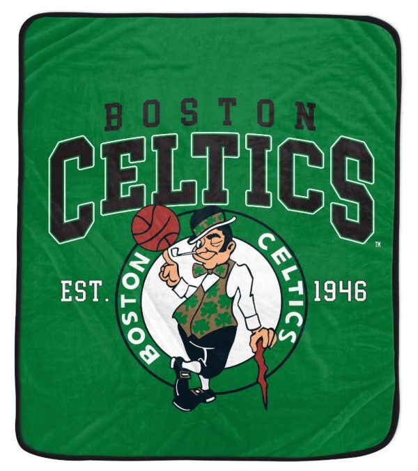 Boston Celtics 50  x 60  Vintage Arch Block Blanket on Sale