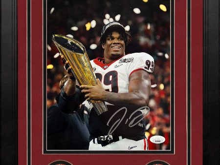 Jordan Davis Georgia Bulldogs Autographed 2021 National Champions Framed College Football Photo Sale