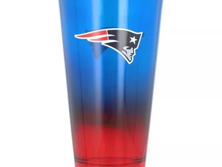 New England Patriots Ombre Pint Glass Online Sale