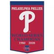 Philadelphia Phillies 24  x 38  Primary Wool Banner on Sale