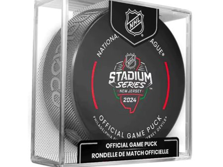 Philadelphia Flyers vs New Jersey Devils 2024 Stadium Series Official Game Hockey Puck Cheap