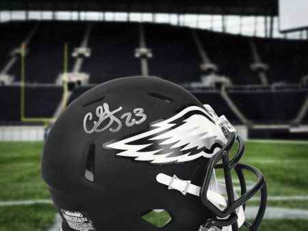 CJ Gardner-Johnson Philadelphia Eagles Autographed Black Speed Mini-Helmet Hot on Sale