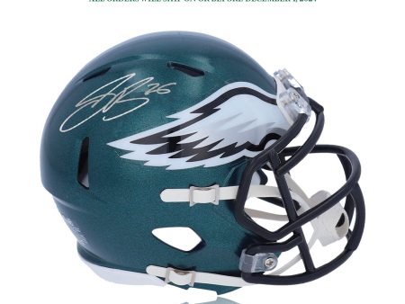 Saquon Barkley Autograph Philadelphia Eagles Mini-Helmet | Pre-Sale Opportunity Online now