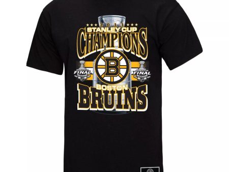 Boston Bruins Mitchell & Ness 2011 Cup Chase Black Throwback T-Shirt Supply