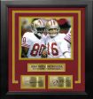 Jerry Rice & Joe Montana San Francisco 49ers 8  x 10  Framed Football Photo with Engraved Autographs Online Hot Sale