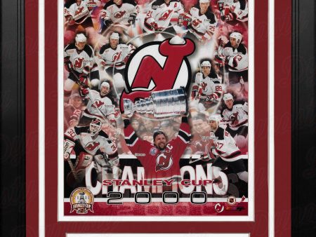 New Jersey Devils 2000 Stanley Cup Champions 8  x 10  Framed Collage Hockey Photo Online Sale