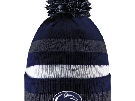 Penn State Nittany Lions Striped Prime Time Knit Hat Sale