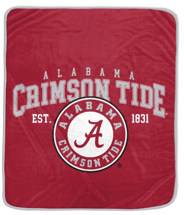 Alabama Crimson Tide 50  x 60  Vintage Arch Block Blanket Online Sale