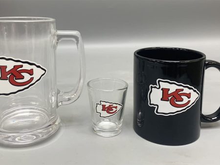 Kansas City Chiefs 3-Piece Glassware Gift Set Supply