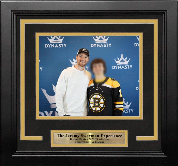 Jeremy Swayman Boston Bruins Photo-Op Frame Kit Online now