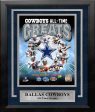 Dallas Cowboys All-Time Greats 8  x 10  Framed Football Photo Discount