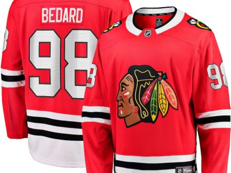 Connor Bedard Chicago Blackhawks Home Breakaway Player Jersey - Red Online Hot Sale