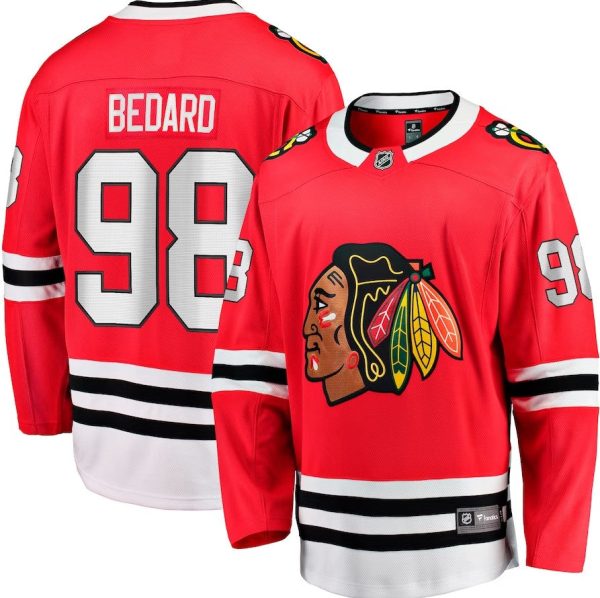 Connor Bedard Chicago Blackhawks Home Breakaway Player Jersey - Red Online Hot Sale