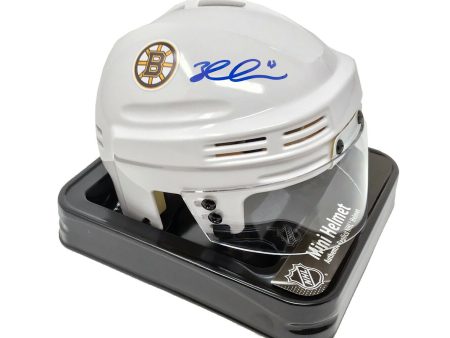 Brad Marchand Boston Bruins Autographed White Mini-Helmet Online now