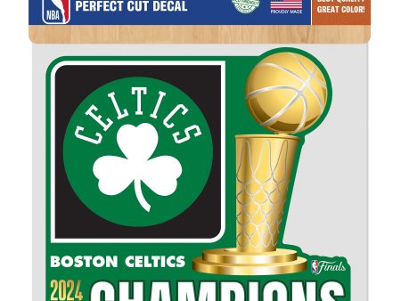 Boston Celtics 2024 NBA Champions 8  x 8  Decal Sale